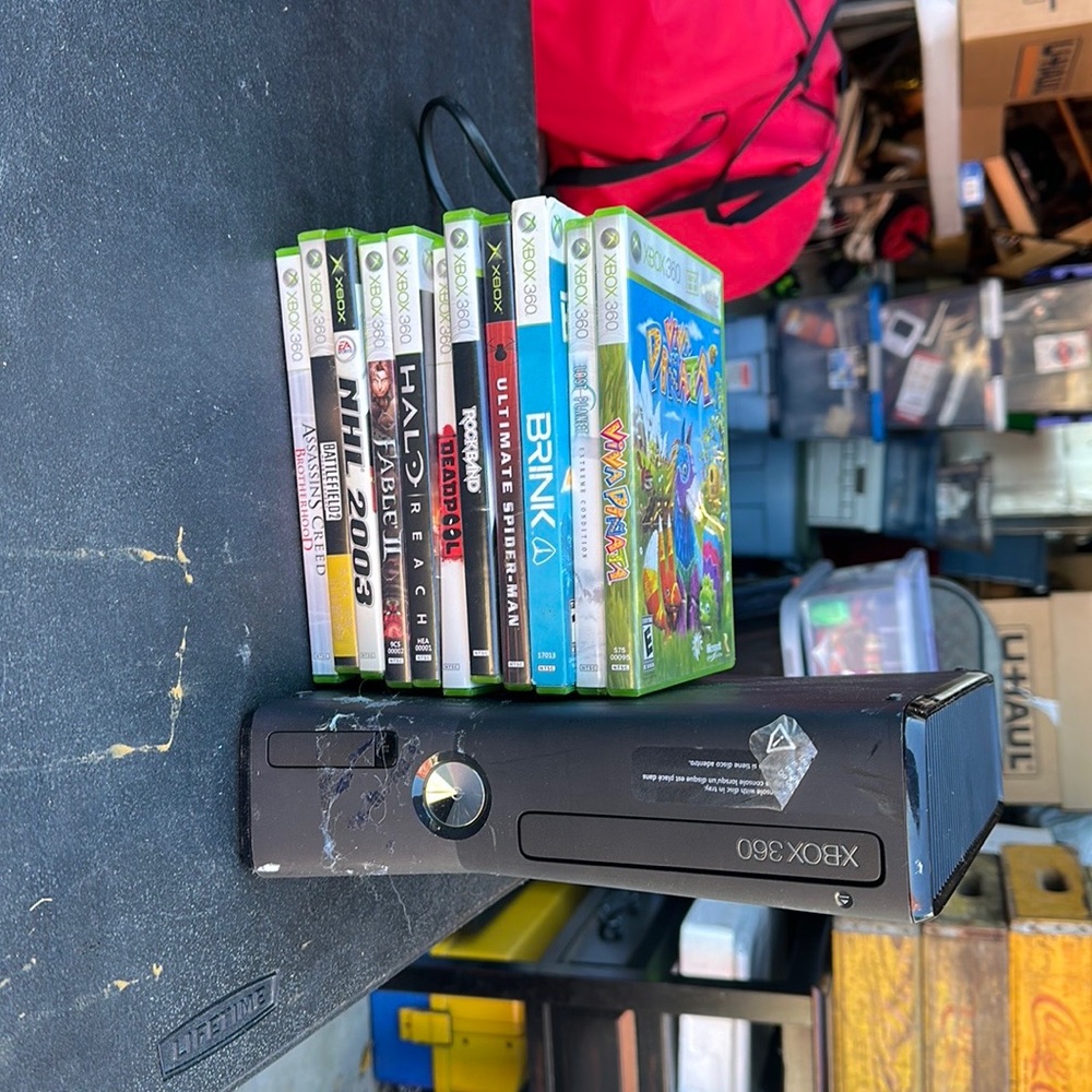 Xbox 360 with 11 games